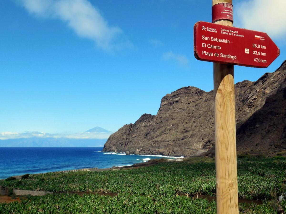 Casa La Sabina Roja 1 - Casa Con Impresionantes Vistas Sobre Hermigua Y El Mar Eksteriør billede